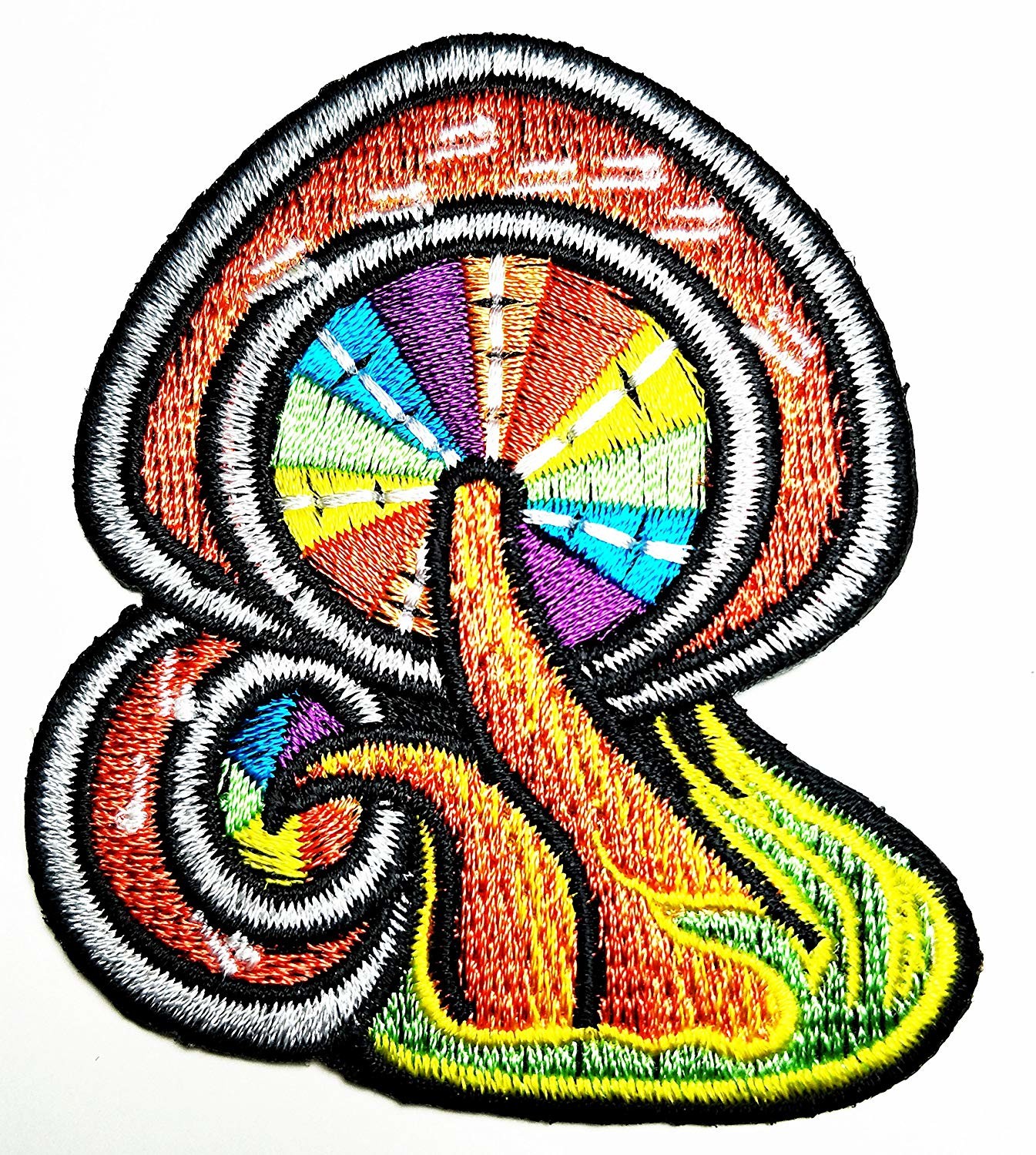 Sew - On 3D Embroidery Patches / Flower Iron On Patches Muti Backing