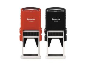 China Denasow Square 30x30 mm Black Automatic Stamp /Self-inking Stamper/engrave laser machine factory