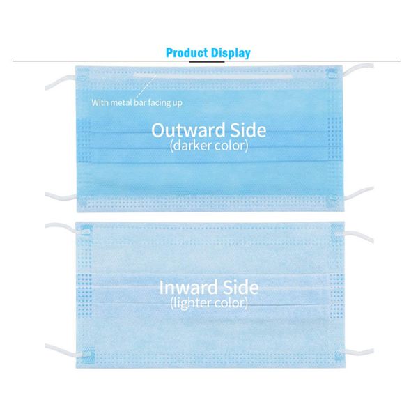 China Eco Friendly Single Use 3 Ply Earloop Face Mask factory