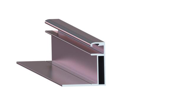 Photovoltaic Anodizing Aluminum Solar Frame , Powder Coating Solar Panel Black