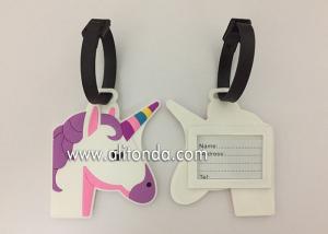 China 3D 2D luggage tag custom with horse cat chicken bird animal shape design on sale