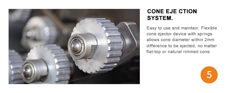 Commercial Sugar Cone Production Line 1.1KW Ice Cream Cones Machine