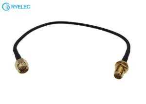 China SMA Male To SMA Female Bulkhead RG174 Pigtail RF Coaxial Cable For Antenna factory