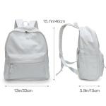 DIY Durable Kids Backpack , Laptop Travel Backpack Natural White Portable