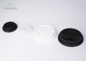 China White / Black Takeaway Cup Lids , Coffee Lid For 8 Oz / 12 Oz / 16 Oz Hot Drink Cups factory