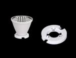Low Glare PC LED Light Reflector For Exhibition Area / Retail / Shops Lighting