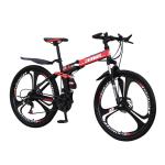 Aluminum Alloy 26 Foldable Mountain Bike 21 / 24 Speed