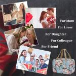 Waterproof Zippered Floral Travel Make Up Bag For Women