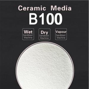 China JZB100 size 106-180μm 3C Products Sandblasting media Ceramic Beads factory