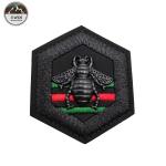 3D Animal Custom Stitched Patches Woven Material For Garment / Bags / Hats