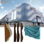 Waterproof metal Suspended Ceiling Tiles modern Design Curved Aluminum Baffle