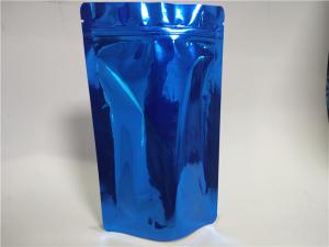 China Versatile Aluminum Foil Stand Up Pouch Blue High Temperature Resistance factory