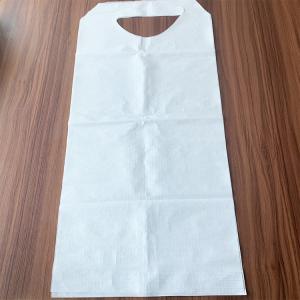 China Wholesale Disposable Adult Bibs Waterproof With Paper and PE Film factory
