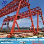 Railway Bridge Construction Using Mobile Rail Mounted Gantry Crane for Lifting