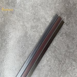 China U Shape Stainless Steel Tile Trim Black Hairline Finished Length 2438-3048MM factory