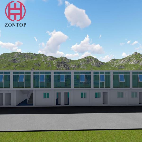 Zontop Luxury 40 Feet Stackable Flat Pack Fully Furnished Prefabricated Storage