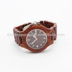 red sandalwood man watches ,wood bracelet watch , watch wood with date
