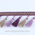 Handmade fashionable chain beads lace tassels fringes for curtain/sofa/pillow