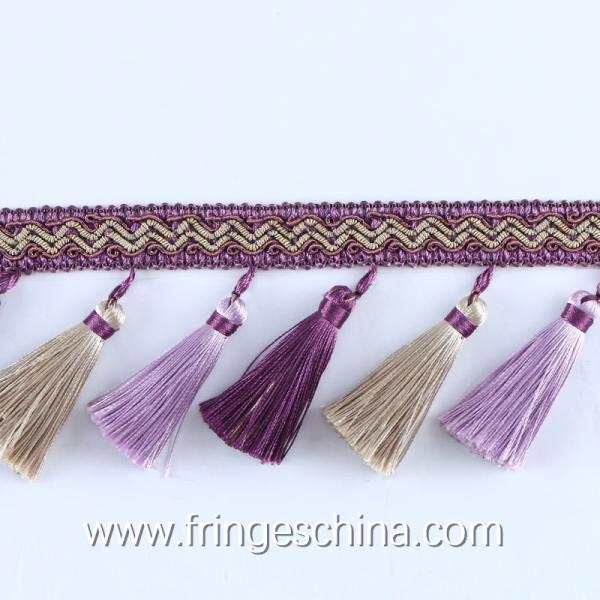 Handmade fashionable chain beads lace tassels fringes for curtain/sofa/pillow