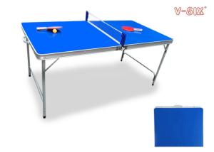 China Indoor Outdoor Junior Table Tennis Table Easy Folding Portable Aluminum Table for Family factory