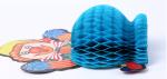 Supermarket home stereo paper sculpture, creative color handmade paper honeycomb