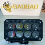 8 Beads Fog Light Aluminum RGB White Yellow Flash Dual Color Motorcycle Spare