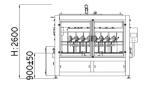 12 Nozzle Solvent Chemical Liquid Filling Machine Automatic 1-5L 1800 BPH