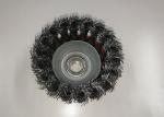 3 Inch OD Twisted Knotted Wire Cup Brush 16mm Inner Hole For Removing Paint