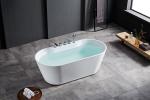 pure acrylic Villa Soaking Freestanding Bathtubs 1500x750x580mm