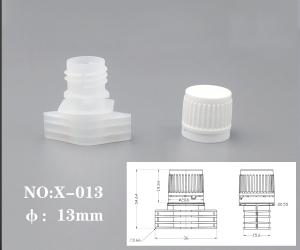 China PE Material Plastic Spout Caps With An Inner Diameter Of 13mm For Seasoning , Sugar And Fruit Juice factory