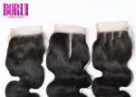 Brazilian Human Hair Body Wave , Brazilian Lace Closure Natural Color Soft