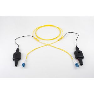 China Light Tracer Patch Cord Fiber Optic LC To LC Duplex Data Center Traceable Type on sale China Light Tracer Patch Cord Fiber Optic LC To LC Duplex Data Center Traceable Type on sale