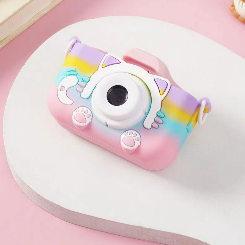 32GB Card Children HD Video Digital Camera for 2-4 Years Unisex and 2 Inch IPS Screen