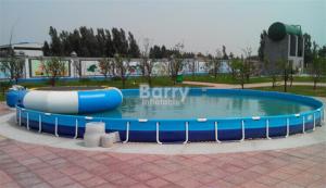 China Custom Round Mobile Container Portable Water Pool 20m Diameter factory
