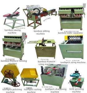China bamboo toothpick making machine, toothpick production line factory