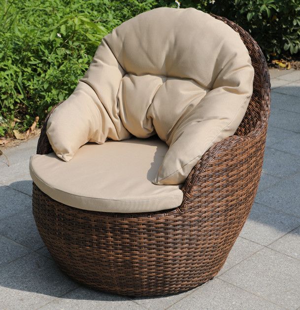 CE BSCI Glass Top Coffee Table Cushions Patio Furniture Sofa Set Furniture Outdoor