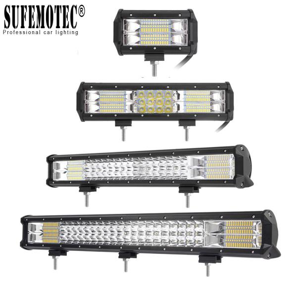 5 12 17 20 26 32 Inch Led Bar Light Combo For Off road Trucks Boat SUV ATV 4WD