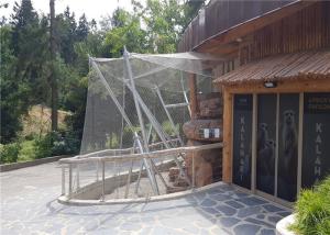 China Durable Ferruled Stainless Steel Rope Mesh / Flexible Animal Enclosure Netting factory