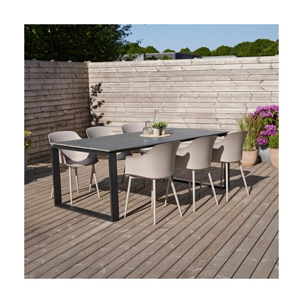 Specific Garden Set AJUNION 6 Seating Dining Table Set for Outdoor Dining and
