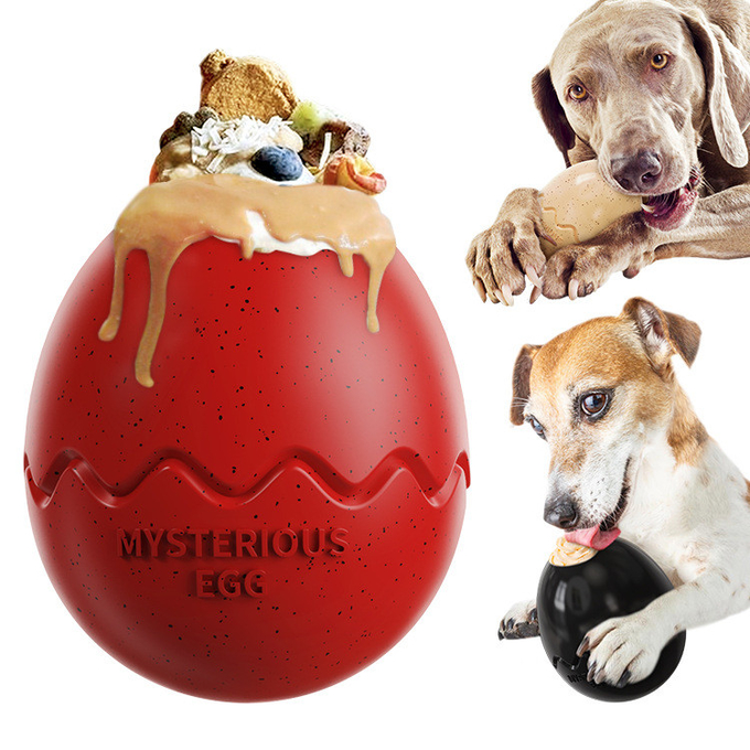 Stuffed Dog Top Slow Food Pet Tough Chew Toys