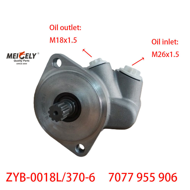 7077 955 906 Shaanqi Heavy Duty Truck HOWO Steering Pump