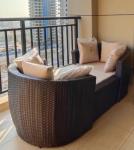 Outdoor Rattan Sofa Set Wicker Furniture Mirror Outdoor Sofa 980x600x410mm