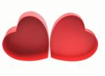 Cardboard heart shape gift box Foam Insert High Quality Custom Ring Packaging