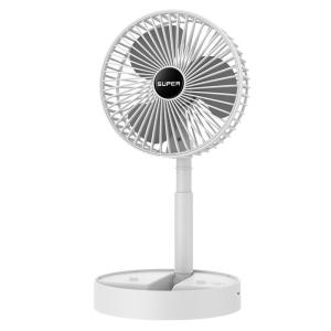 China Desktop Office USB Charging Folding Telescopic Fan Mini Portable Electric Fan Plastic factory