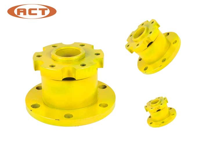 Yellow Excavator Spare Parts Fan Seat For Komat Su PC200-3/5 143*114*40 6136-61-3610