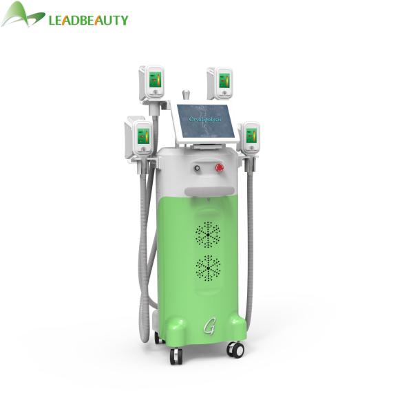 4 Treatment handles working together slimming cold body criolipo fat freeze