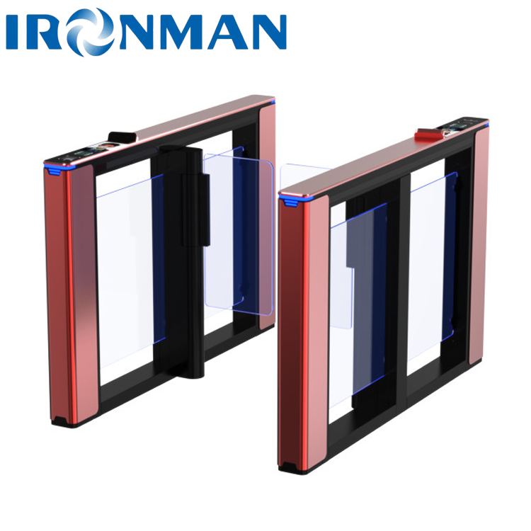 China Supermarket Face Recognition IM.LB01 NFC Speed Gate Turnstile with 8 Pairs of Infrared Detection Sensor and ≤1200mm Channel Width on sale