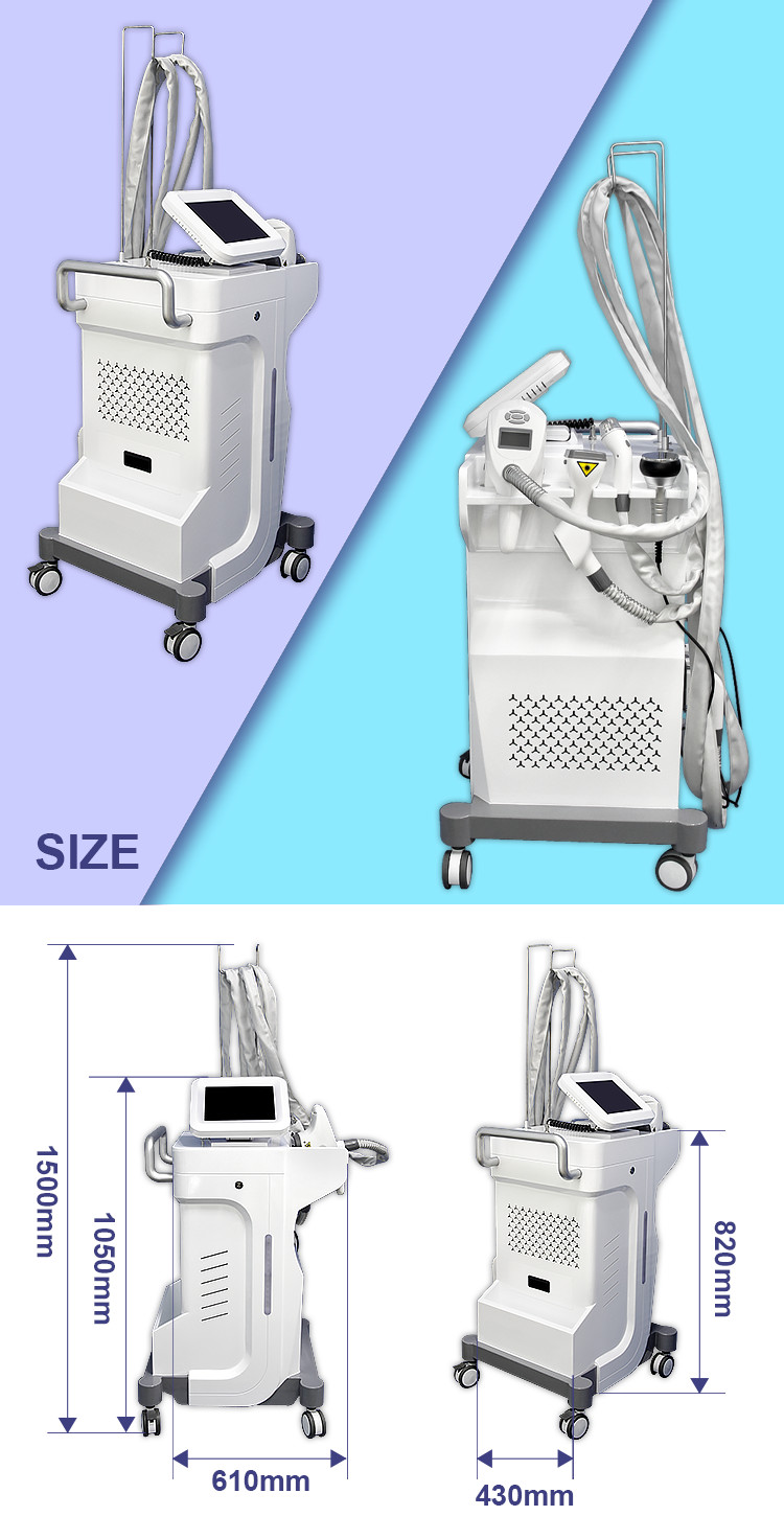 Best rf vacuum cavitation machine / vela vacuum roller body shape slimming machine LF-162