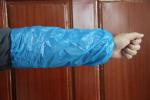 cheap disposable plastic PE sleeve cover in white, red, yellow or blue color