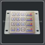 Waterproof Backlit Numeric Keypad Energy Saving For Self Service Machine
